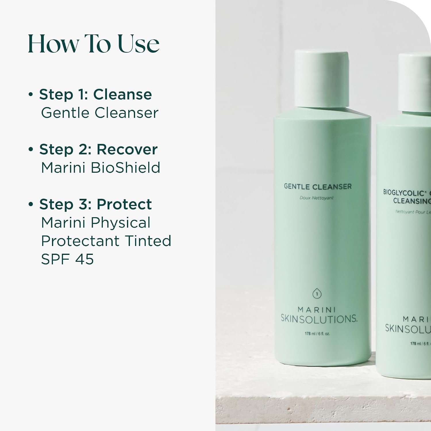 Marini SkinSolutions PostTX 2 - Recovery Enhancement 3-Step System for Aggressive Aesthetic Procedures - Calms, Hydrates, Protects & Enhances Results of Skin Treatments - Made in the USA