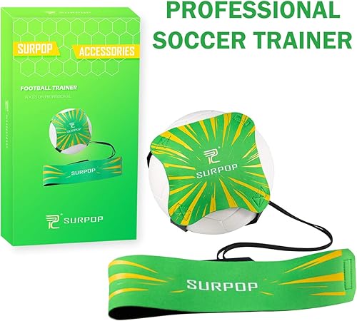 Miniatura 7 de Entrenador de fútbol, voleibol, rugby y fútbol americano, cinturón ajustable para niños y adultos para entrenar el lanzamiento de patadas de fútbol