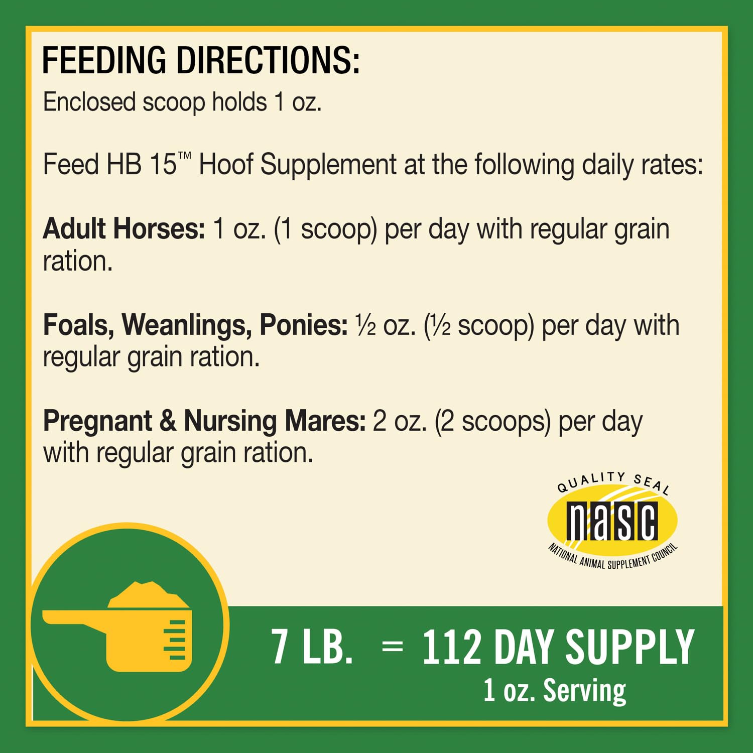 Farnam H.B. 15 Hoof Supplement, 7 Pound
