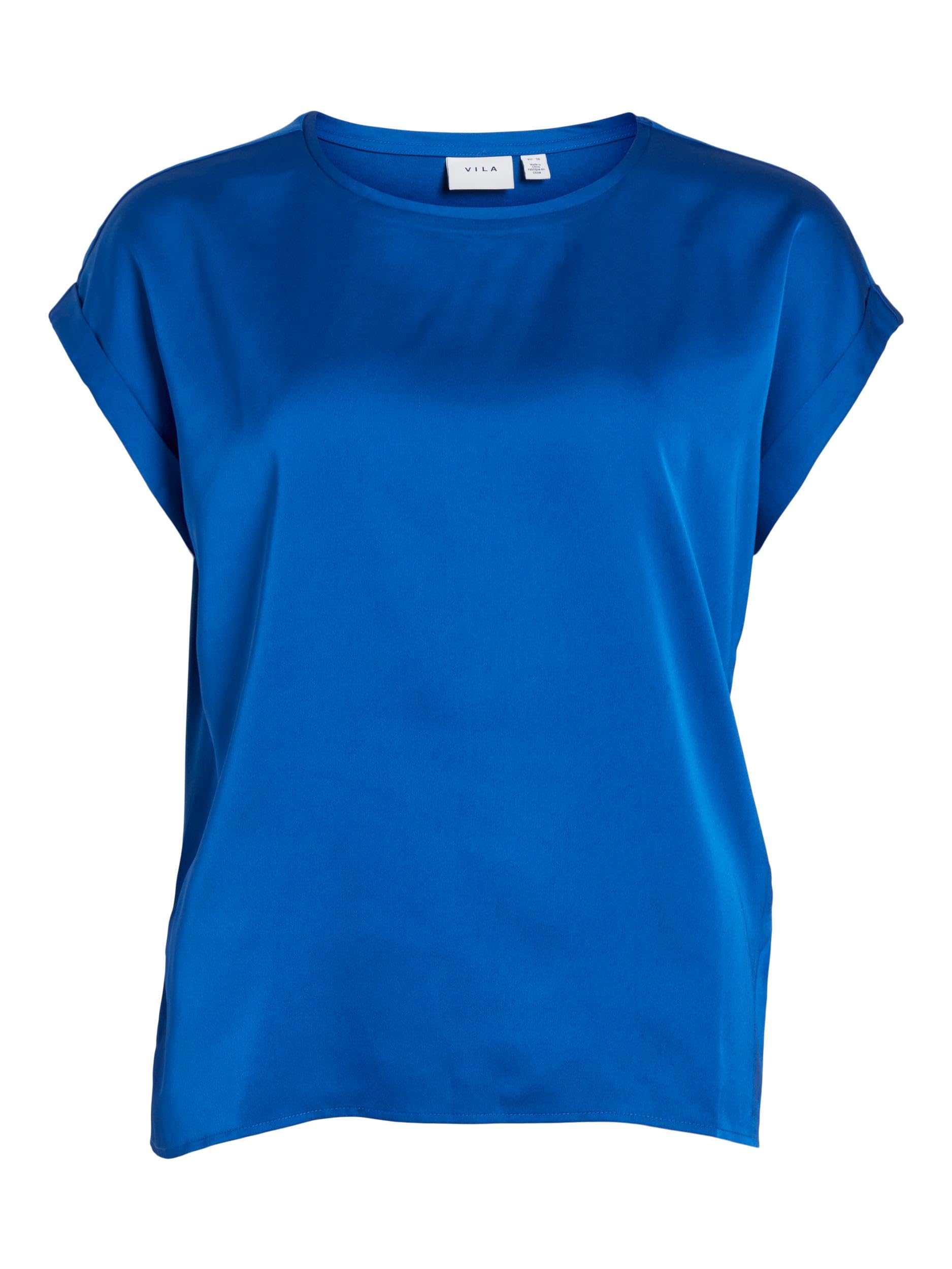 Vila VIELLETTE S/S Satin TOP - NOOS