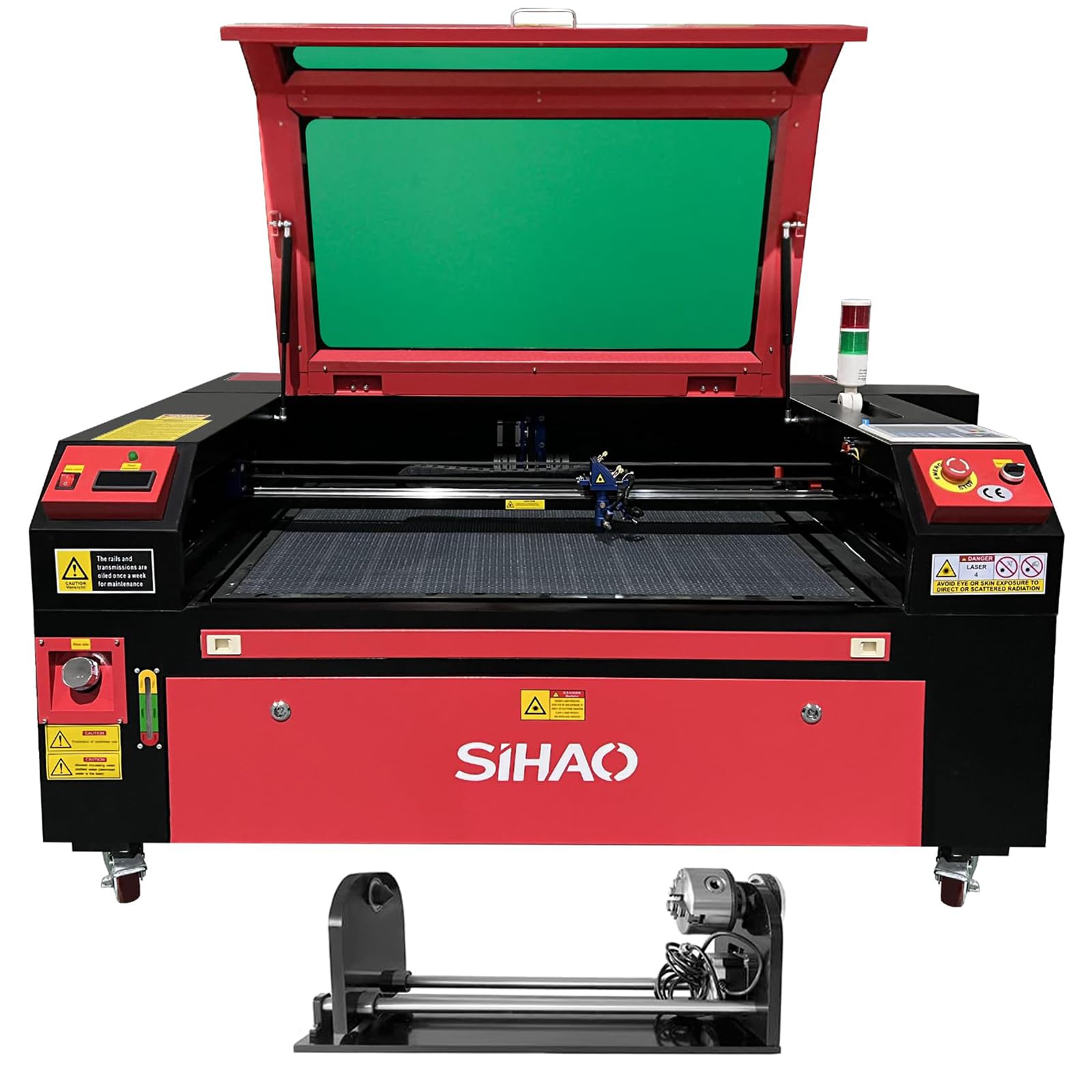 100 W CO2 Laser Graviermaschine 900x600mm Laser Graviermaschine Laser Cutter Laser Engraver Graviergerät Laserschneider mit Rotary 800mm/s USB Ruida/LightBurn für Holz/Papier/Kunststoff/Leder/Harz