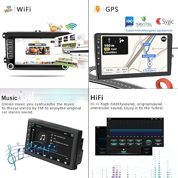 Car Radio Stereo for Toyota Passo Daihatsu Boon Sirion Subaru Justy Perodua Myvi 2005-2009, Android 13, 9 IPS Touch Screen Upgrade Dash Kit with Car-Play & Android Auto, GPS Navigation 4Core 2+32GB