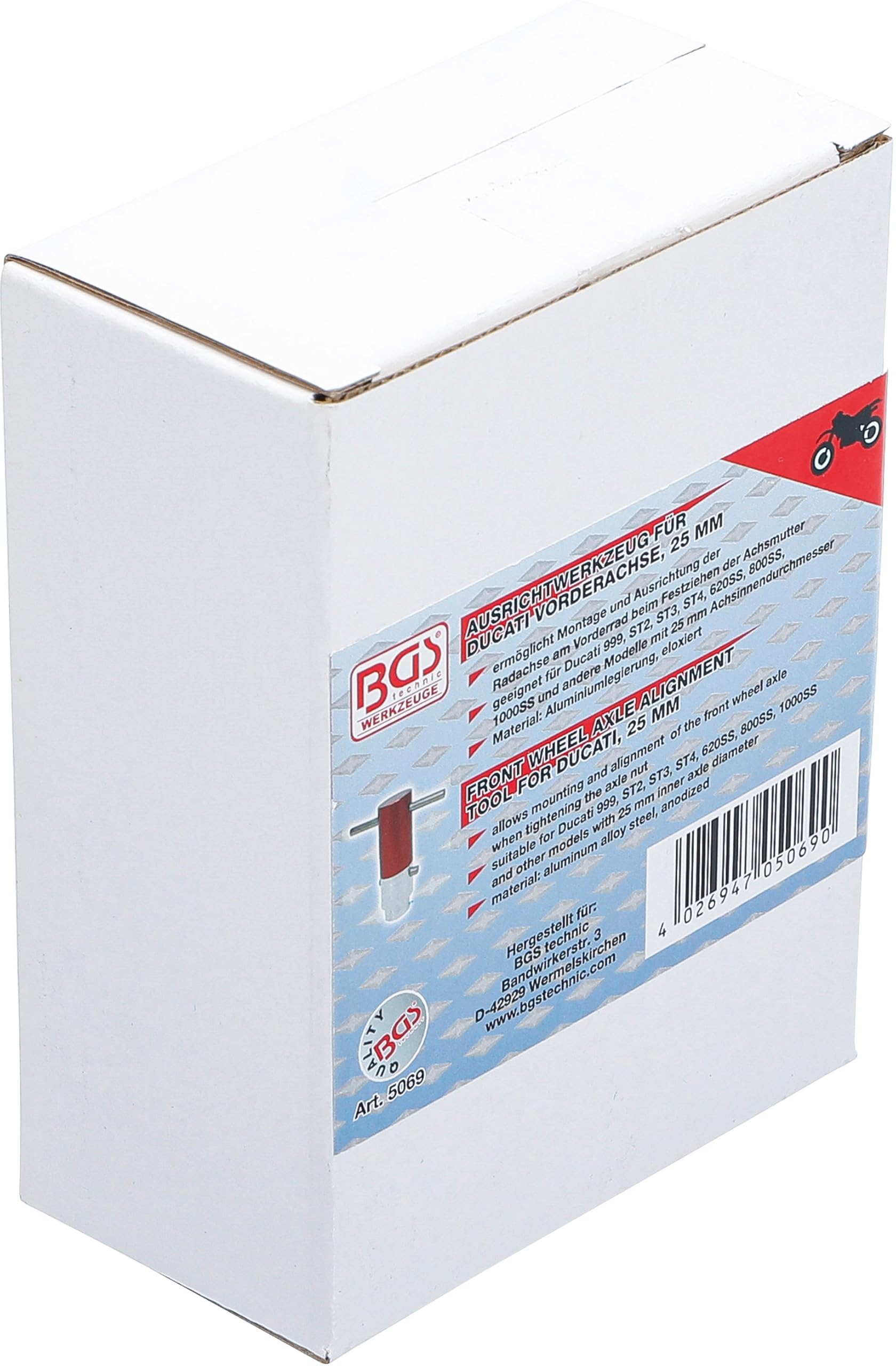 BGS 5069 | Utensile per allineamento del perno ruota anteriore | per Ducati | Ø 25 mm