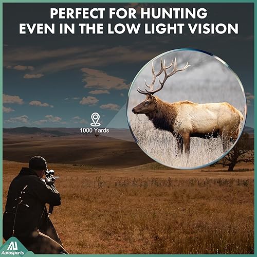 Miniatura 5 de Prismáticos de alta potencia plegables Aurosports 10 x 25, con luz débil, visión nocturna, clara observación de aves, ideal para deportes al aire