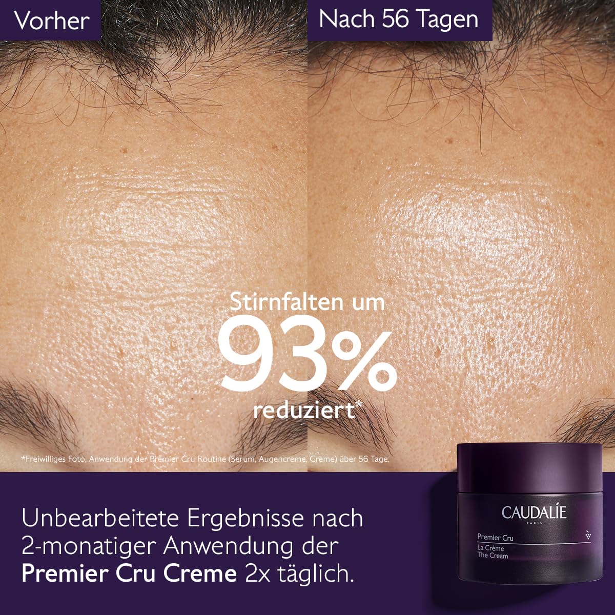 Caudalie Premier Cru Die Creme mit Patent Langlebigkeit & Natürlicher aufpolsternder Füllstoff