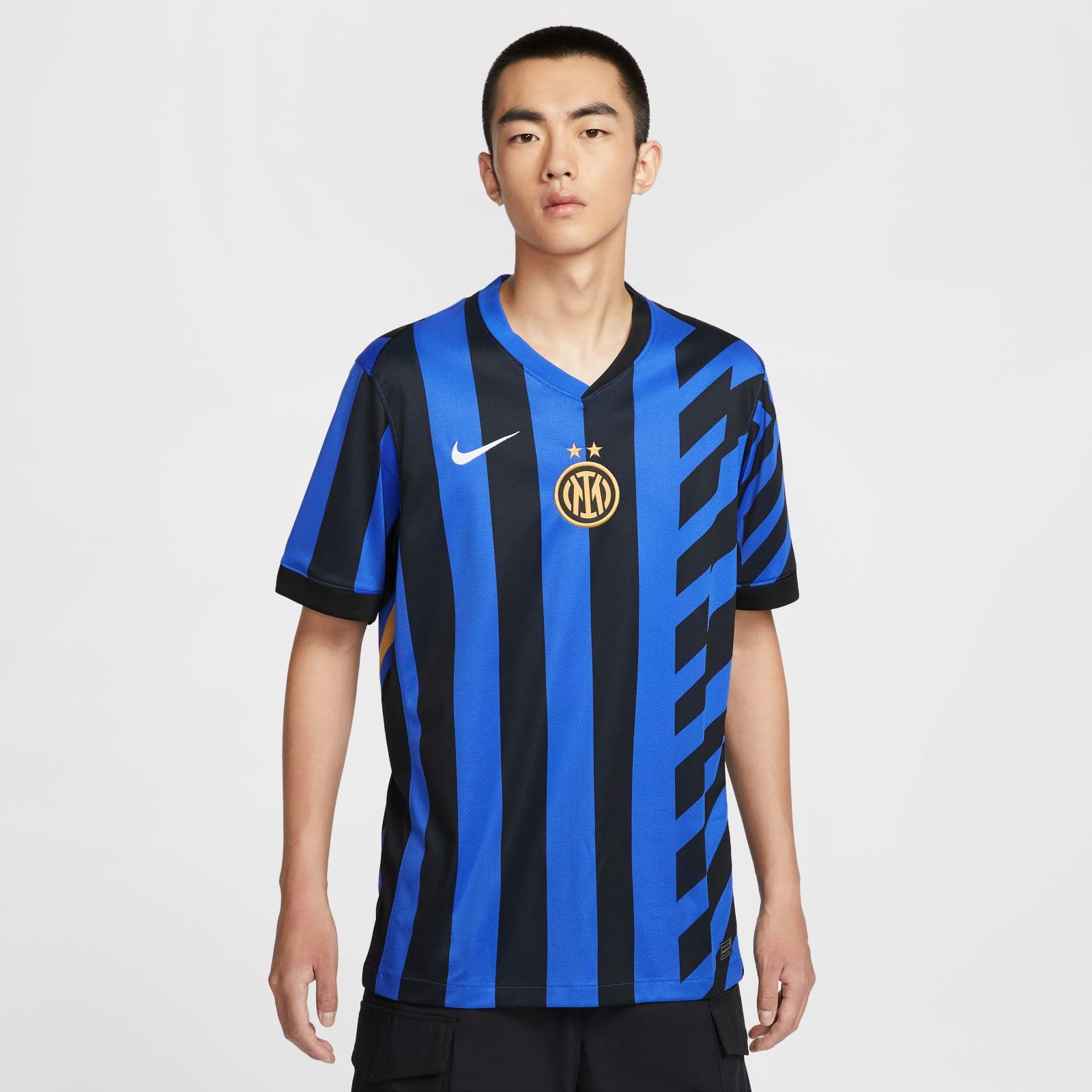 Nike Men's Inter M Df JSY Ss Stad Hm Trikot, Lyon Blue/Black/Lyon Blue/Whit, M