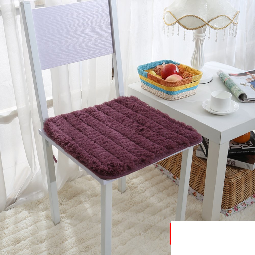 Coussin en peluche contre le mal de dos avec sangle tapis antidérapant 50x50cm