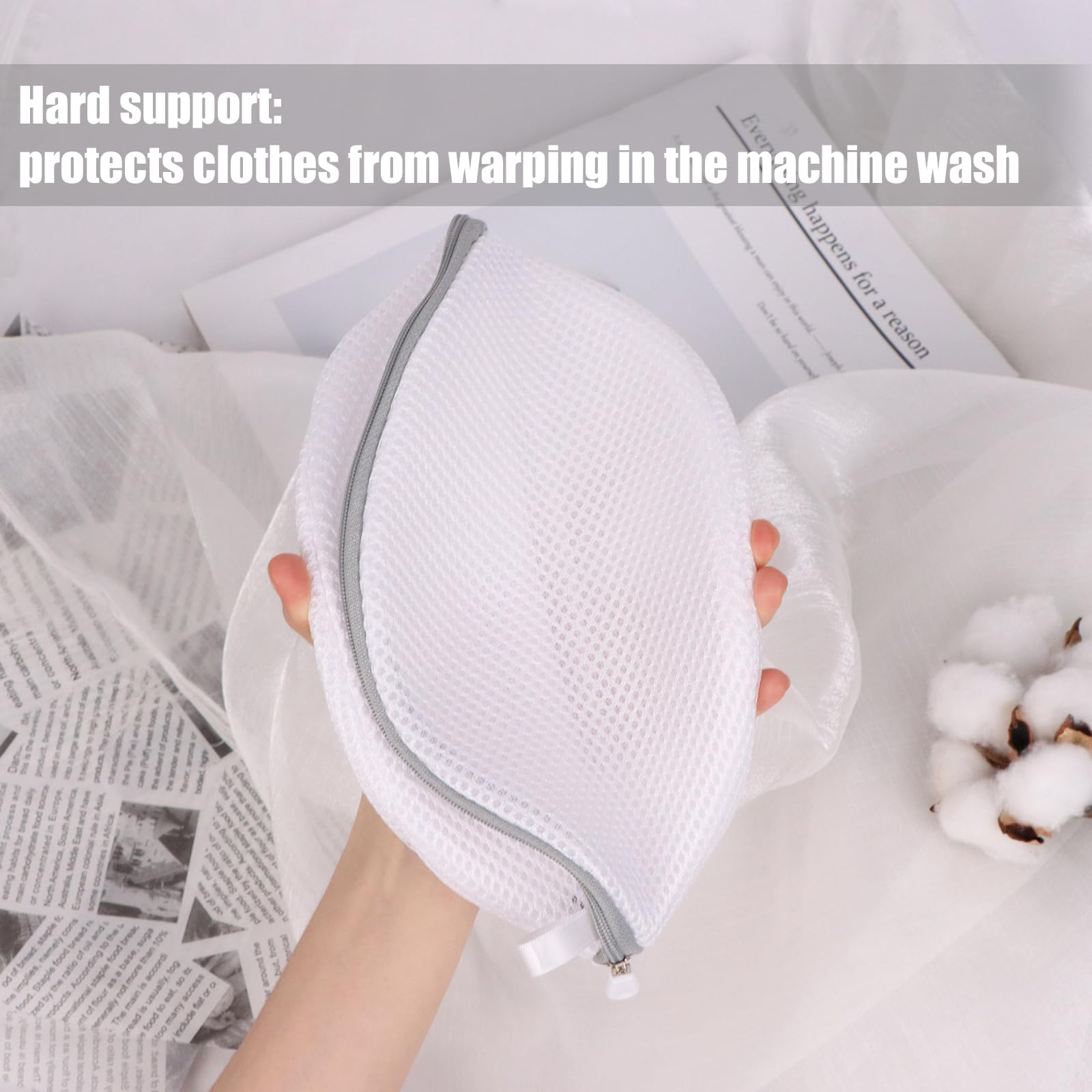 Iridsmole 2pcs Bra Bags for Washing Machine Reusable Bra Laundry Bag, Bra Washing Machine Bag - Image 4
