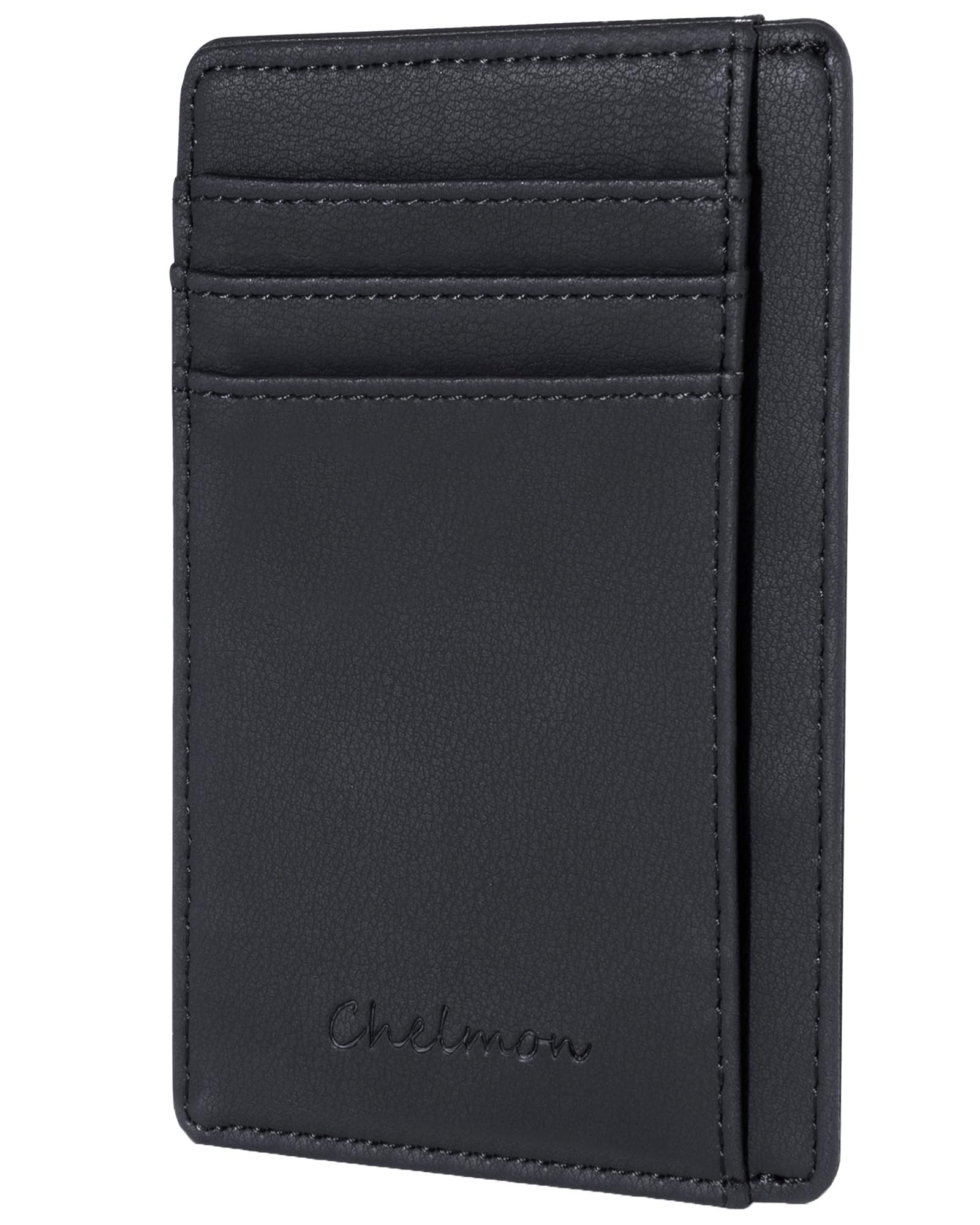 Chelmon Slim Wallet for Men, Minimalist Front Pocket RFID Blocking Credit Card Holder