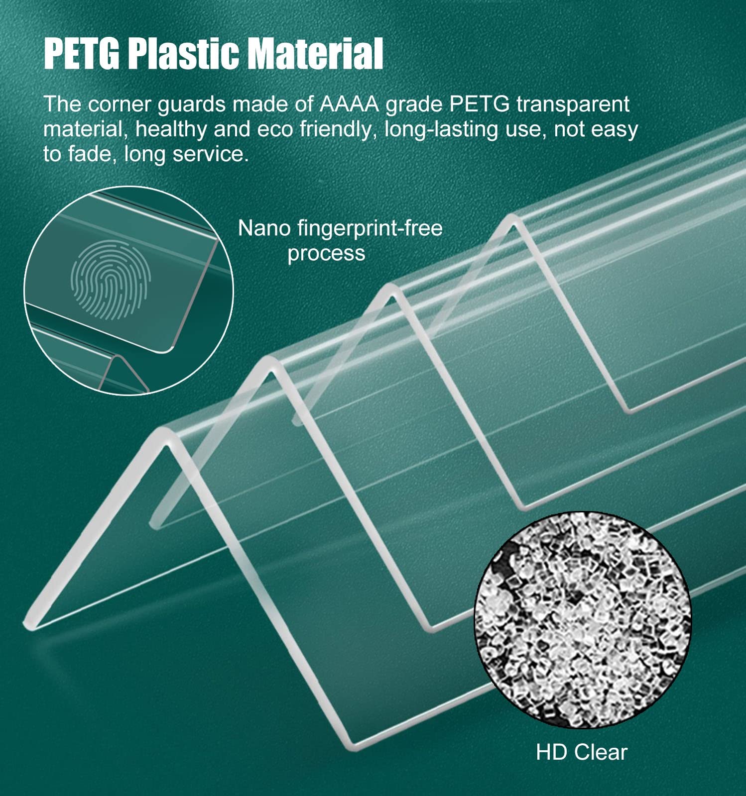 paraspigoli muro angolare copriangoli Paraspigoli A Parete In Plastica Trasparente, Autoadesivo Modanatura Di Protezione Per Angoli Strisce Di Rifinitura Angolari Per Pareti, 5,5 4,9 4,5 4,2 3,9 3,6ft