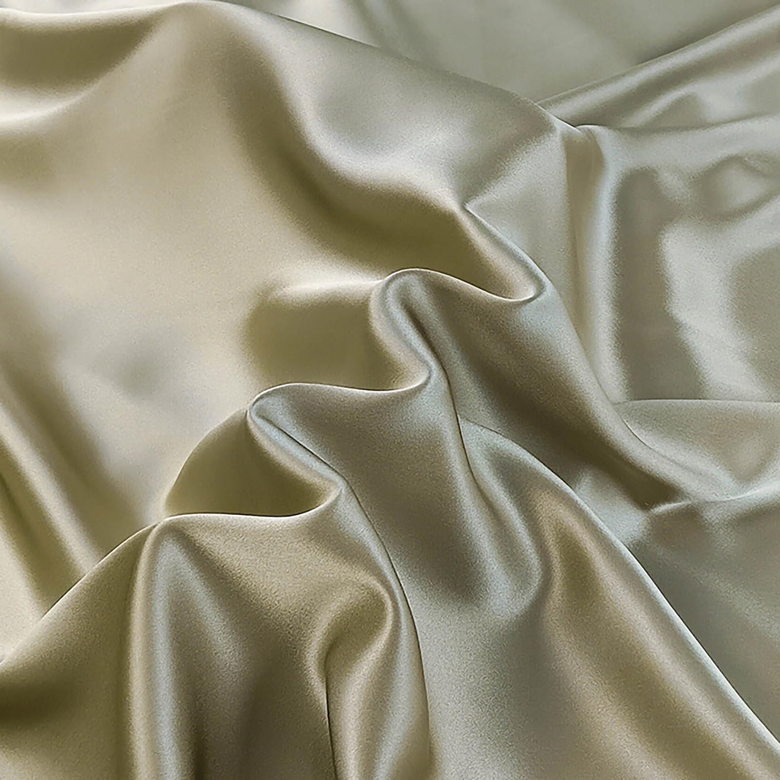 22 Momme 100% Mulberry Silk Fabirc 114cm Wide by 2 Metre Charmeuse Fabric Silk for Dress,Lining,Craft,Wedding(Light Coffee) — image 1