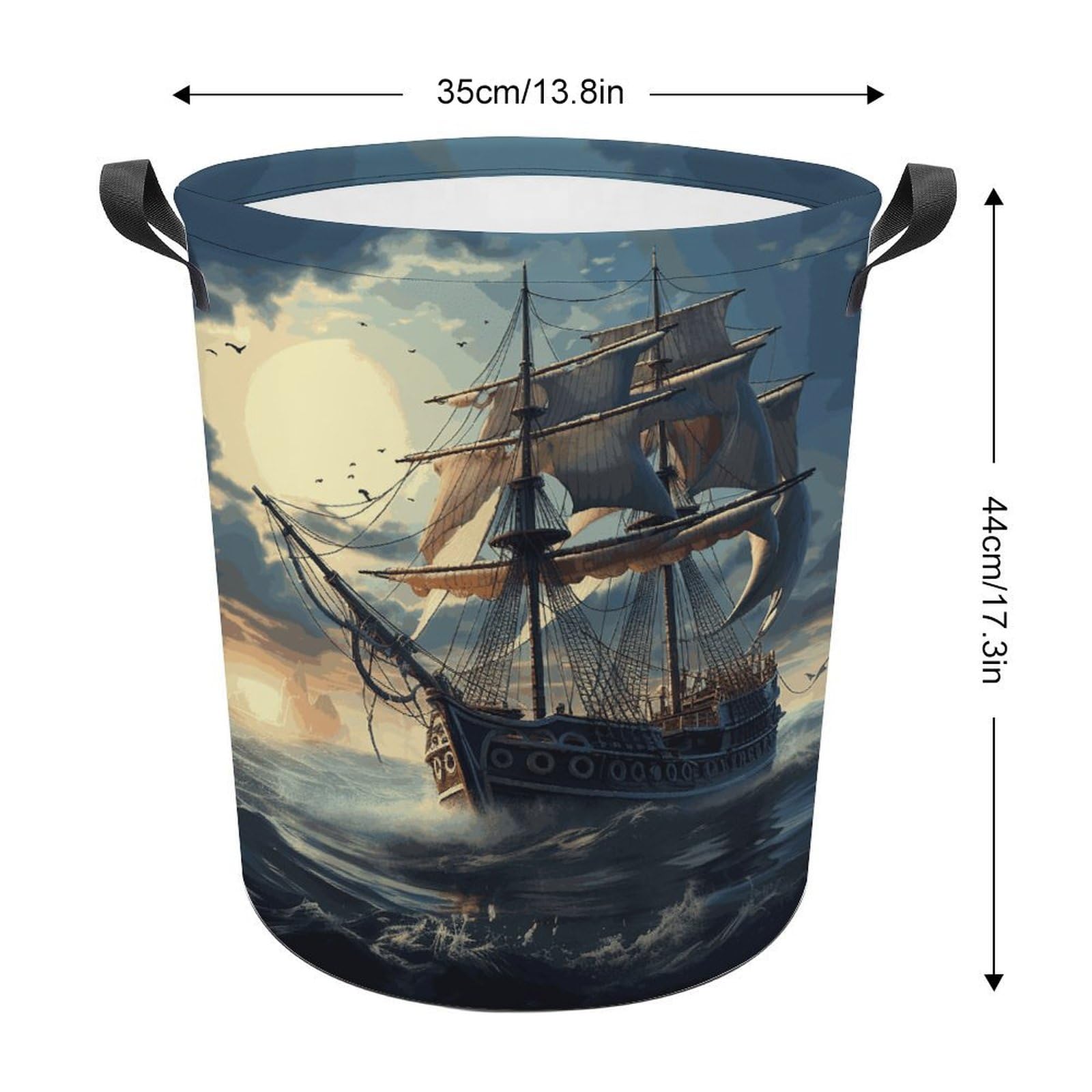 Amazon.com: Nautical Sailboat Laundry Basket Waterproof