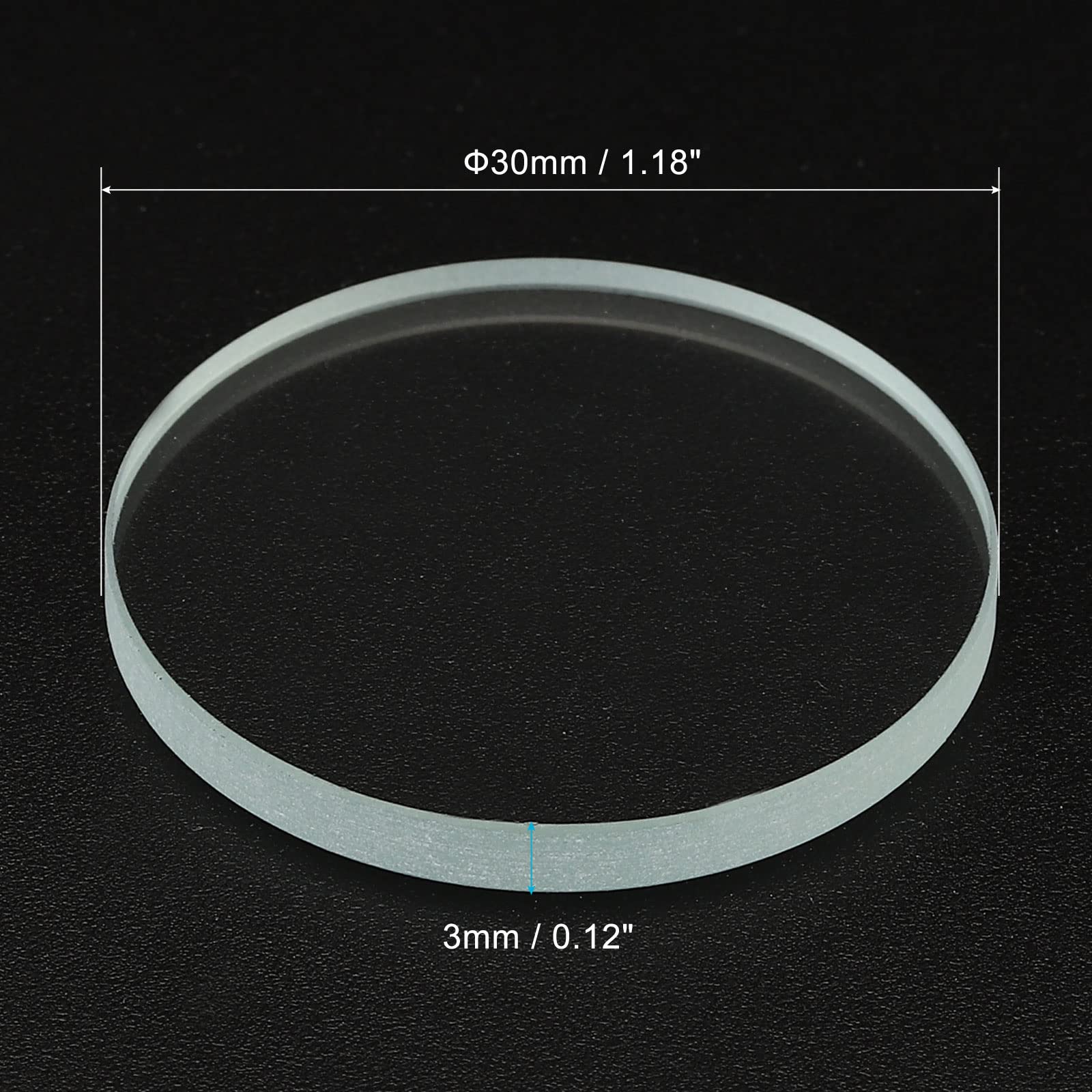 PATIKIL 1.18x0.12 Dia Flashlight Glass Lens - Image 2