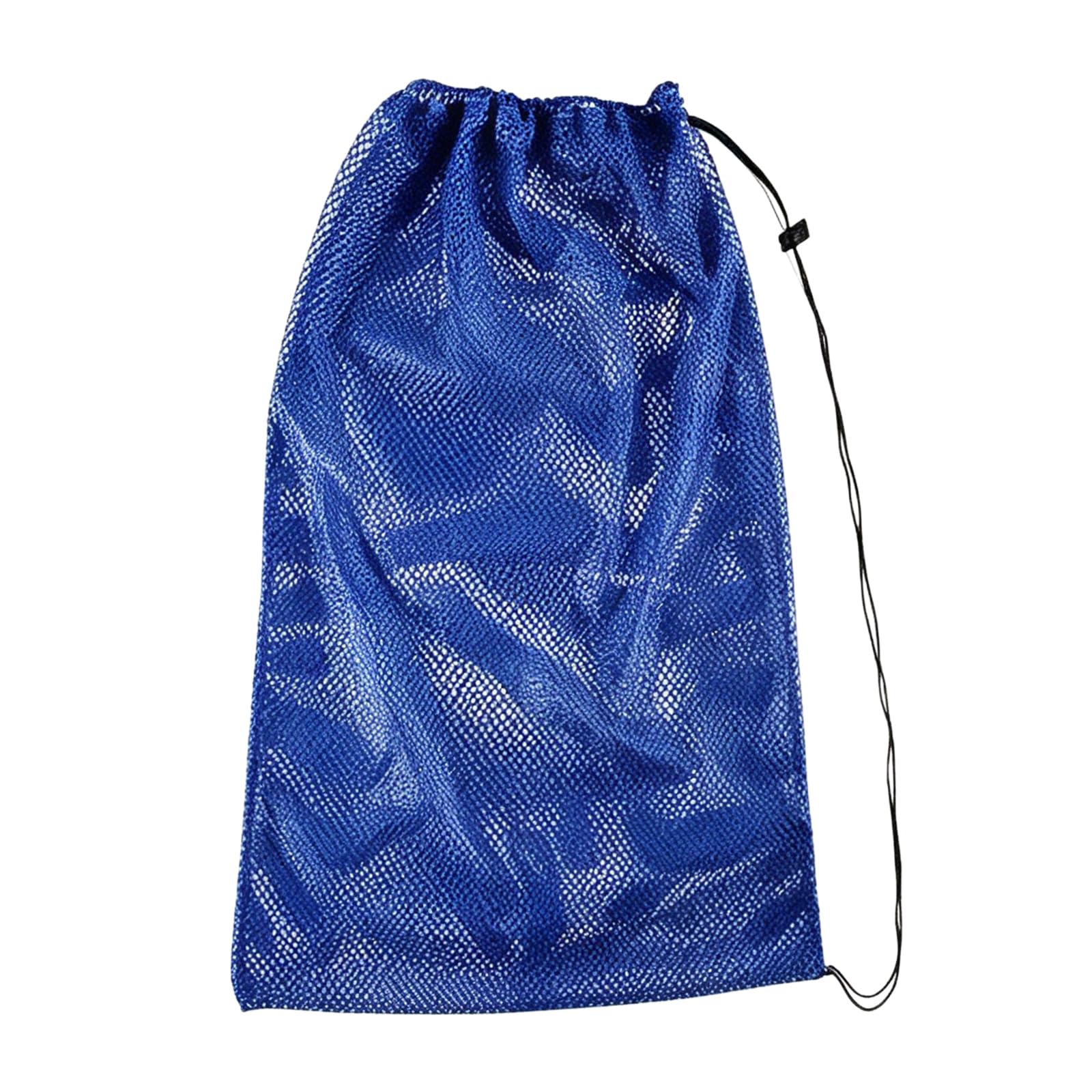 Daxiangsheng 1Pcs Swim Kit Bag, Blue Drawstring Mesh Sports Bag, Extra Large Mesh Drawstring Bags for Basketball, Football, Rugby Ball, Volleyball, Netball, Swimming, Beach Diving