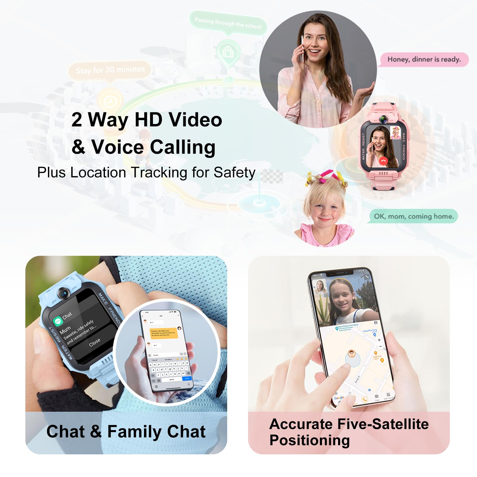 imoo Z7 Kids Smart Watch, Smart watch for Boys Kids Smartwatch Phone with Long-lasting Video & Phone Call - Image 2