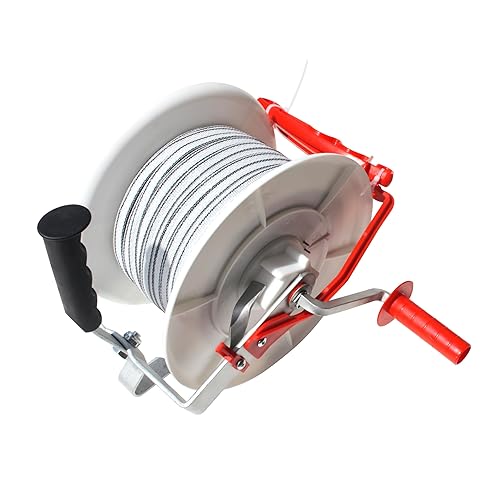 RiteFENCE 1 paquete de carrete con engranajes 31 preenrollado de 656 pies, 5 conductoreshebras de acero inoxidable, 12 pulgadas de ancho, más 1