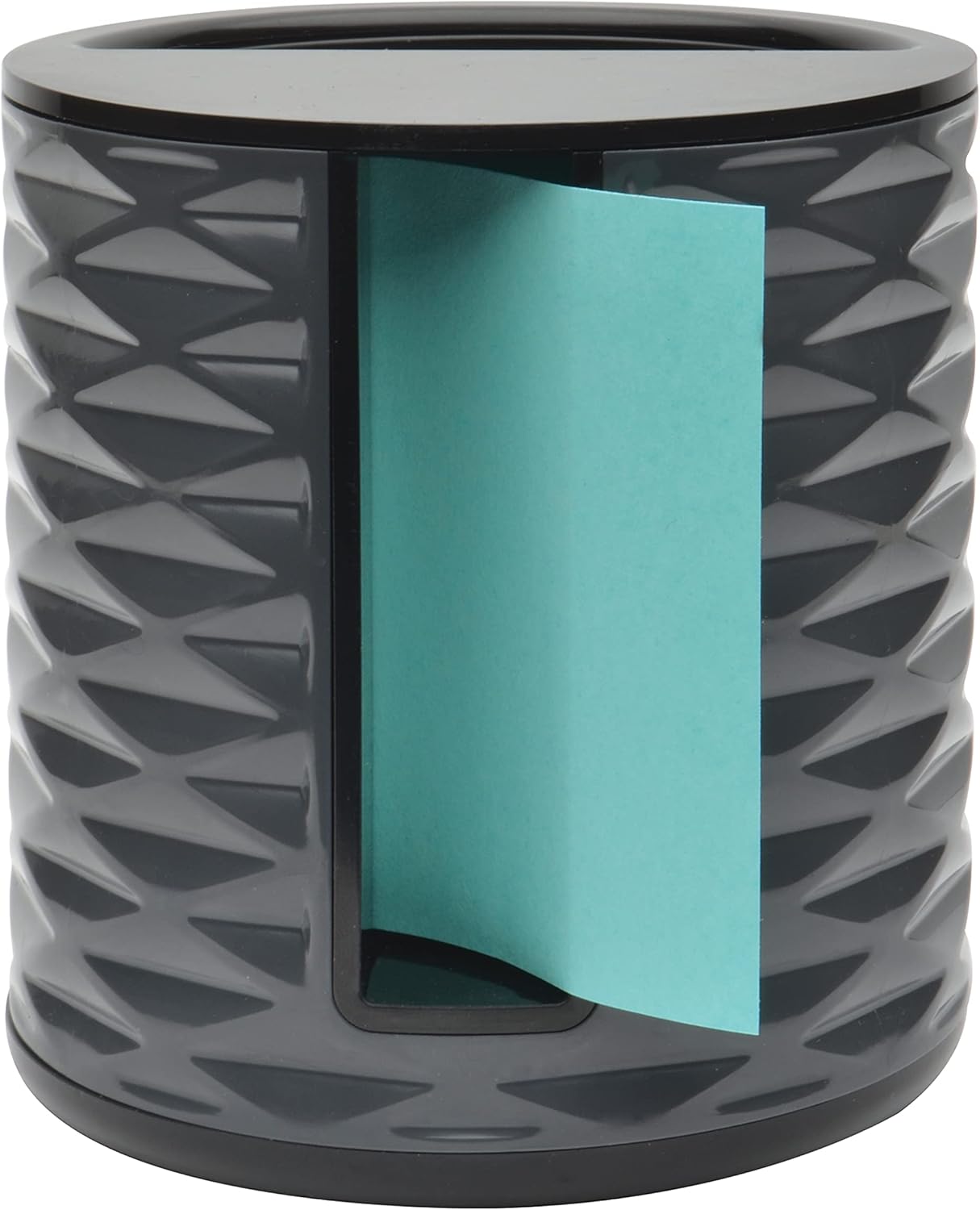 Post-it Note Dispenser, 3x3 in, Vertical, Black with Grey (ABS-330-B) : Office Products