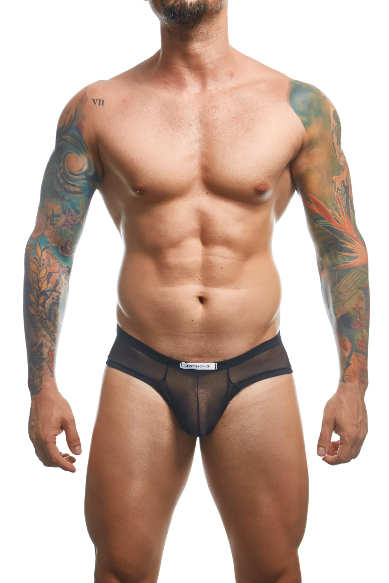 MALEBASICS Justin + Simon Cheek BlackMesh L