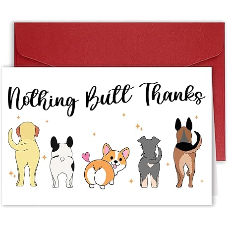 Cute Dog Thank You Card for Veterinarians