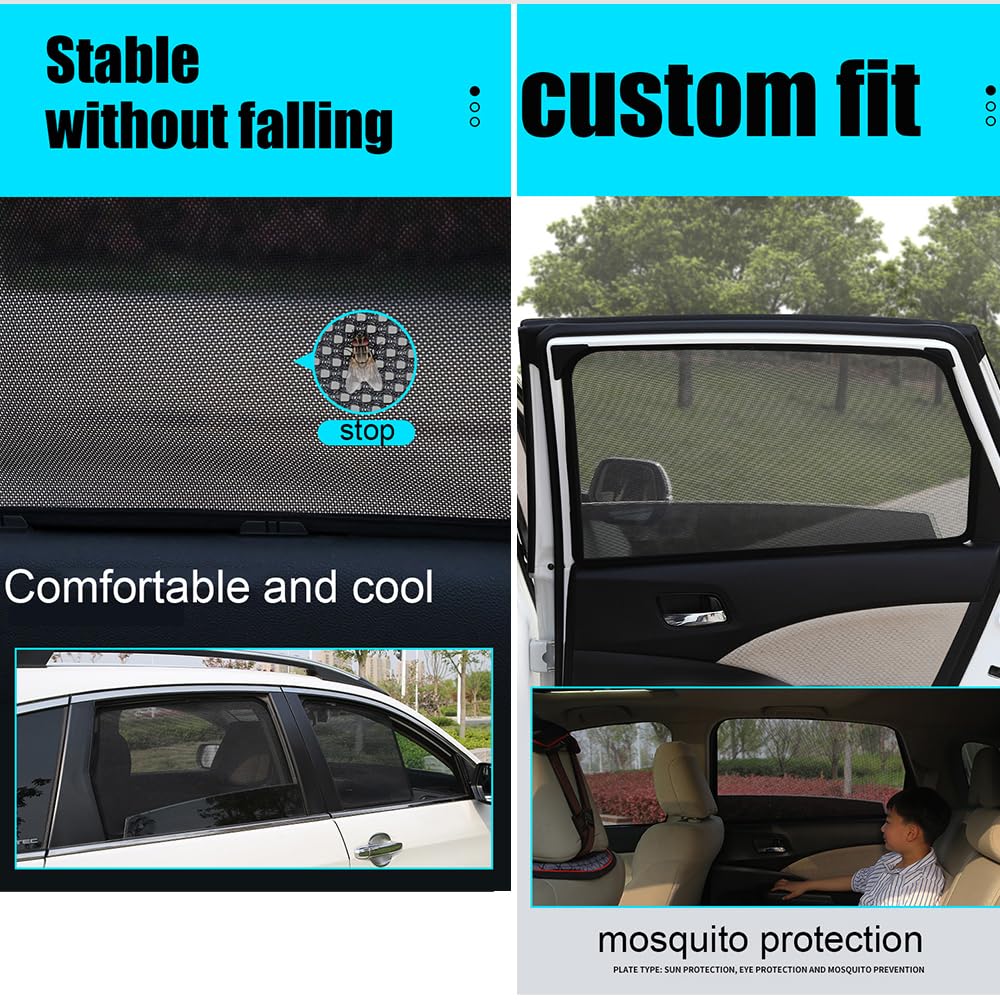 Tendine Parasole Auto Magnetico per B.M.W X1 F48 2015-2022, Parasole per Finestrino Laterale e Finestrini Posteriori Vetri, Blocca Raggi UV Protezione, Privacy Tenda Finestra