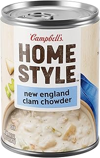Campbell's Homestyle New England Clam Chowder Soup, 16.3 oz Can