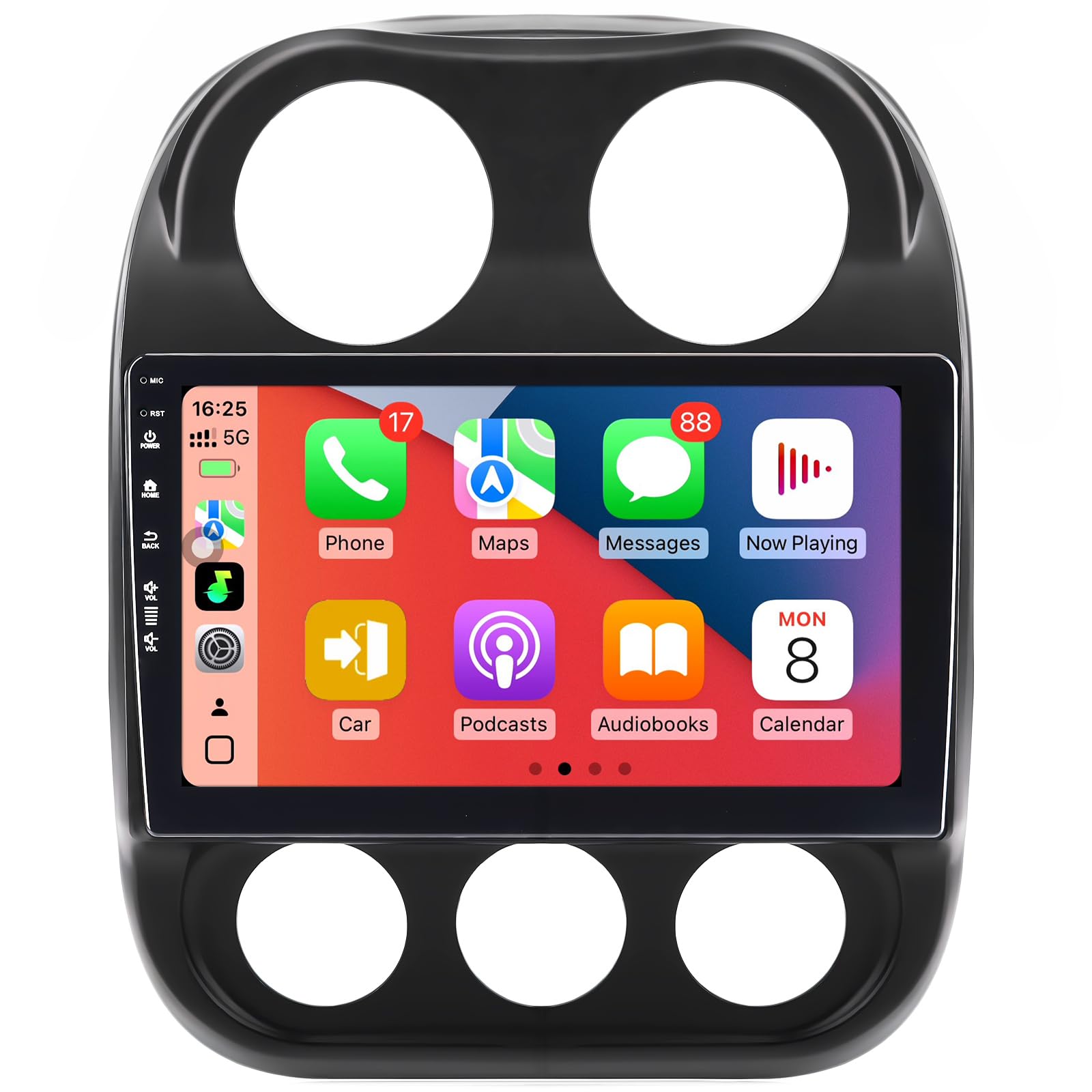 Car Radio Stereo for Jeep Compass Patriot 2010-2016,10" Android 13 Touchscreen Head Unit,Wireless CarPlay & Android Auto,GPS Navigation,HD Backup