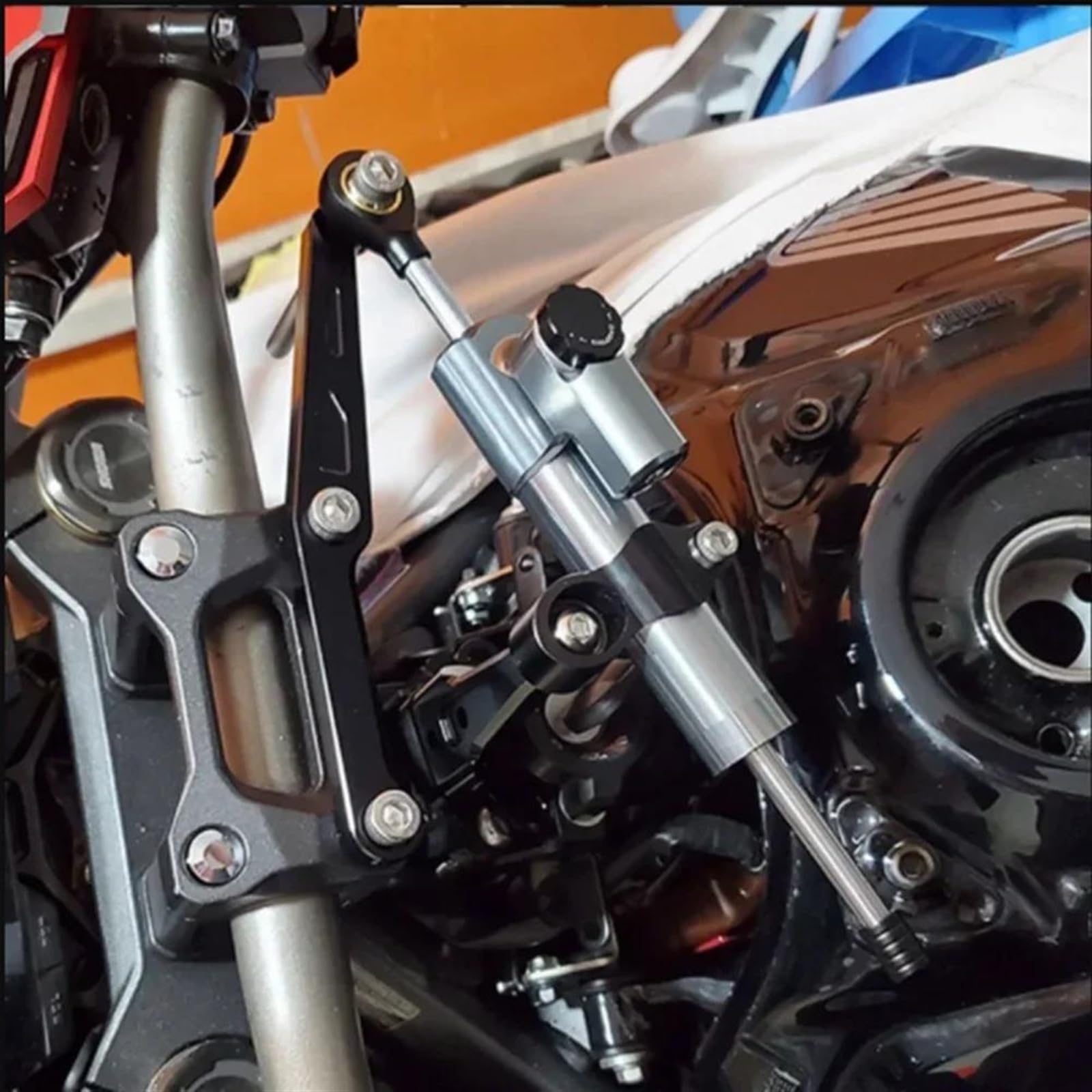 Motorfiets Stuurdemper Stabilisator Buffer Controle Bar Kit Verstelbaar Voor YAMAHA MT09 MT-09 2013-2023 demper stabilisator
