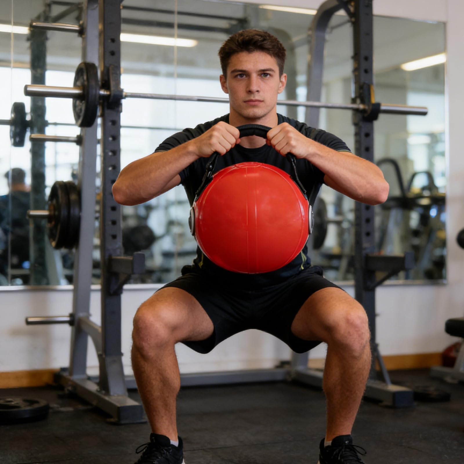 Nadmuchiwany worek treningowy do fitnessu z uchwytem do napełniania do wszechstronnego sprzętu treningowego w domu