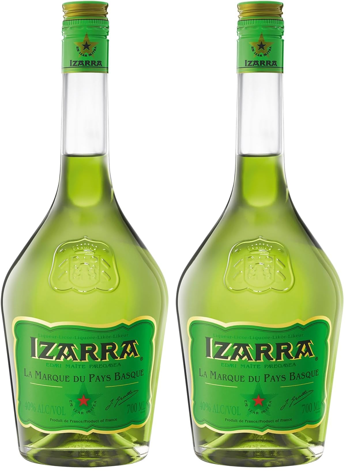 Liqueur IZARRA Verte 40% - 70cl (Lot de 2)
