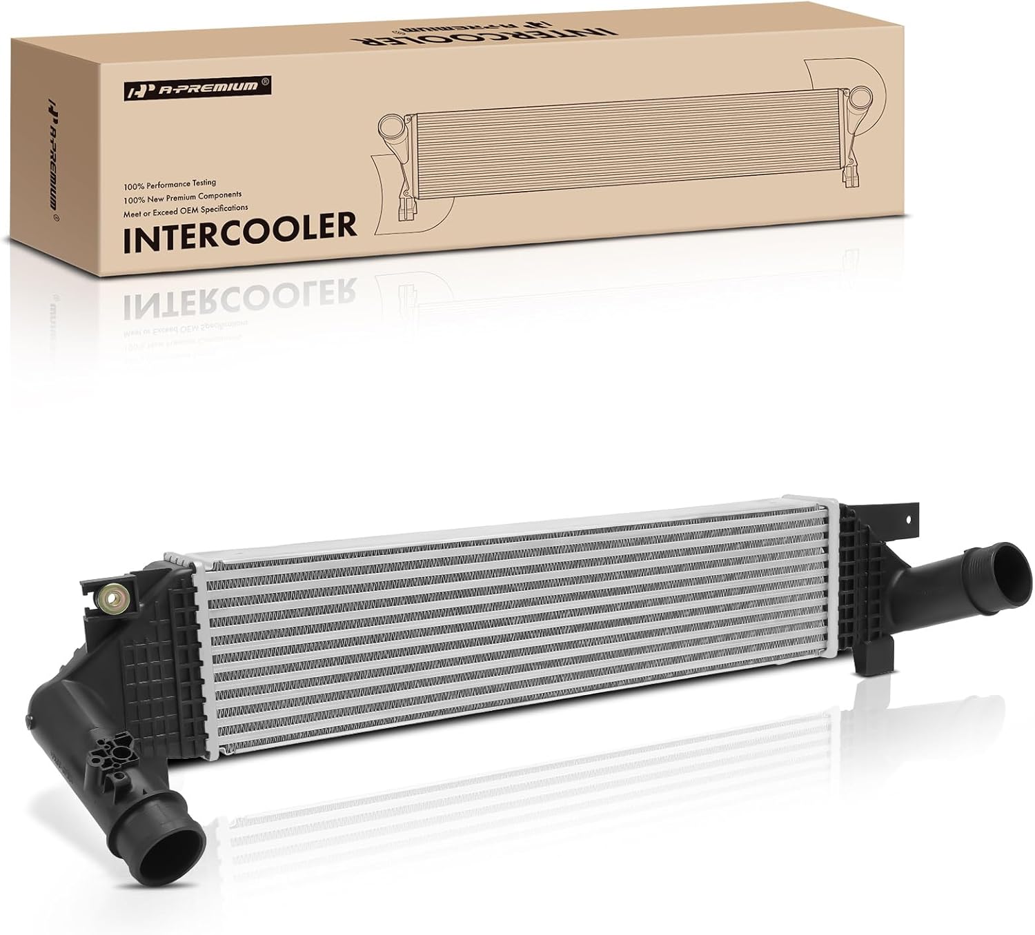 A-Premium Turbocharger Intercooler Compatible with 2012-2019 Ford Explorer, Police Interceptor Utility, 2.0L 2.3L 3.5L, Charge Air Cooler