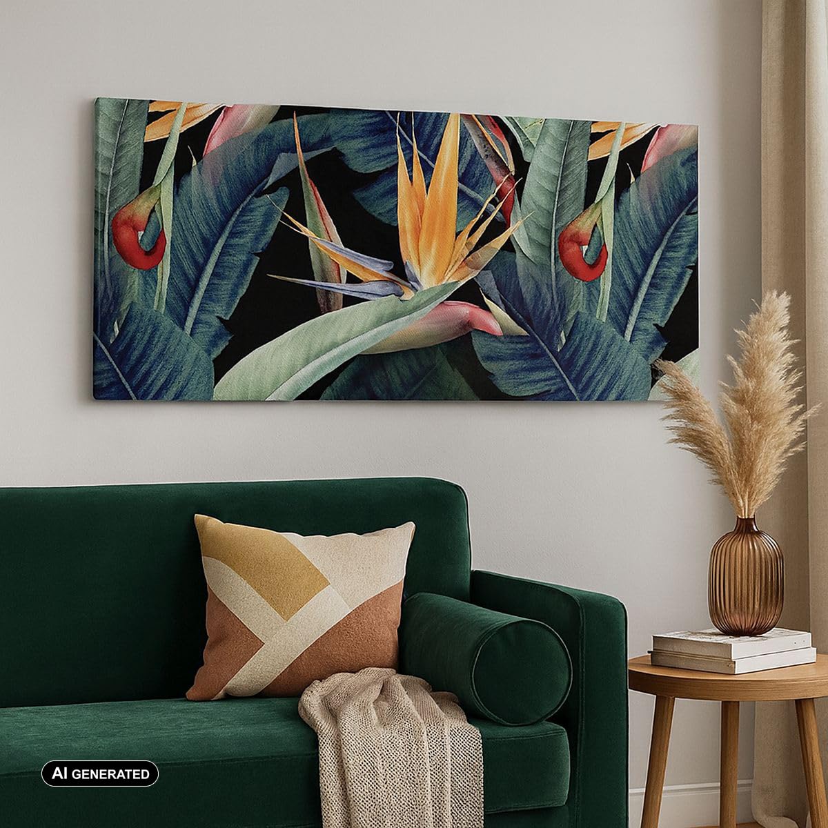 Stampe da Parete Moderne 160x50 cm Quadro su Tela Botanica Fiori - 5093