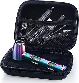 SPIPER Metal Tobacco Pipe Set – Compact Accessory Kit with Mini Glass Jar, Tool & Pouch