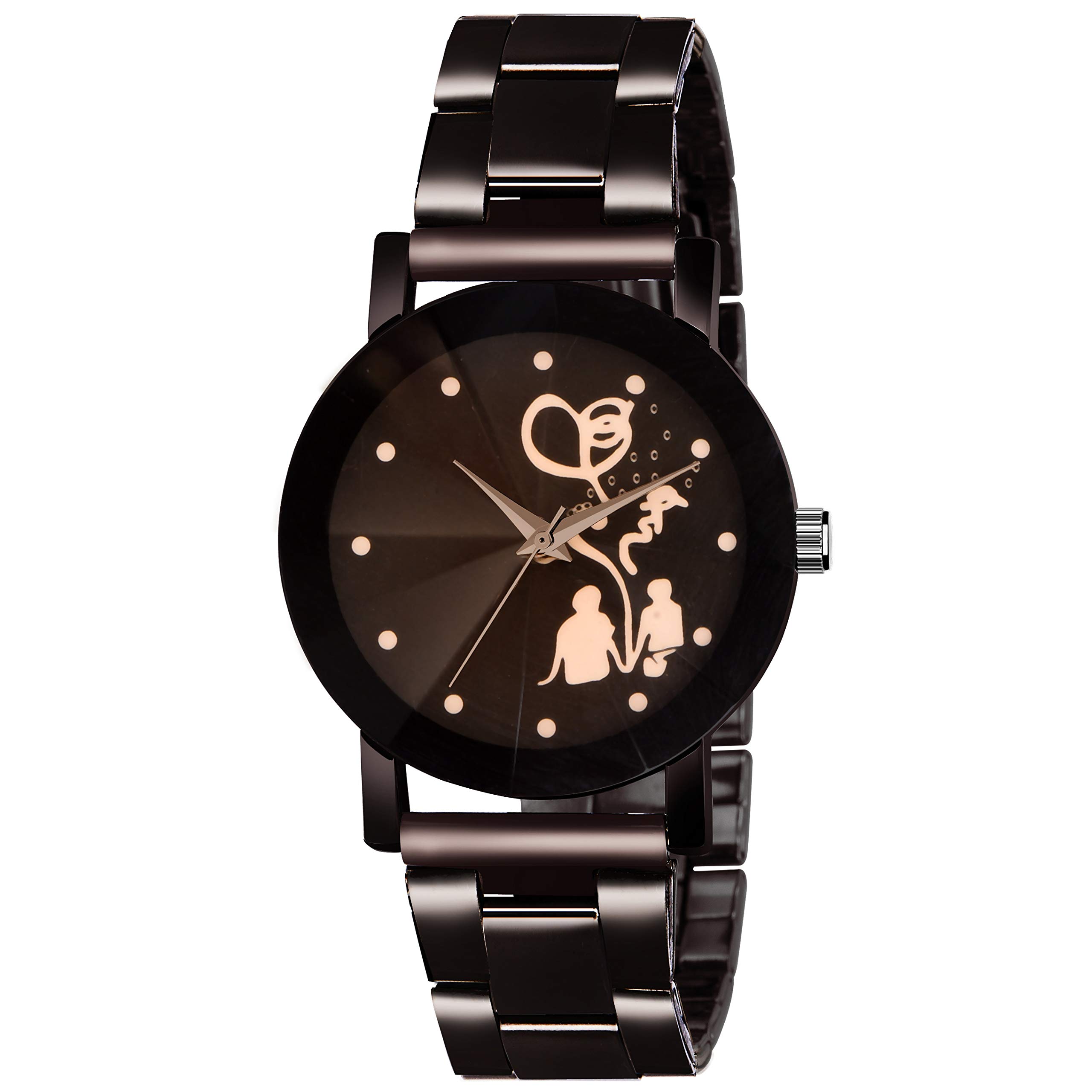 KIARVI GALLERY Crystal Couple Metal Strap Watch for Men (B082NZK28P) Amazon Price History, Amazon Price Tracker