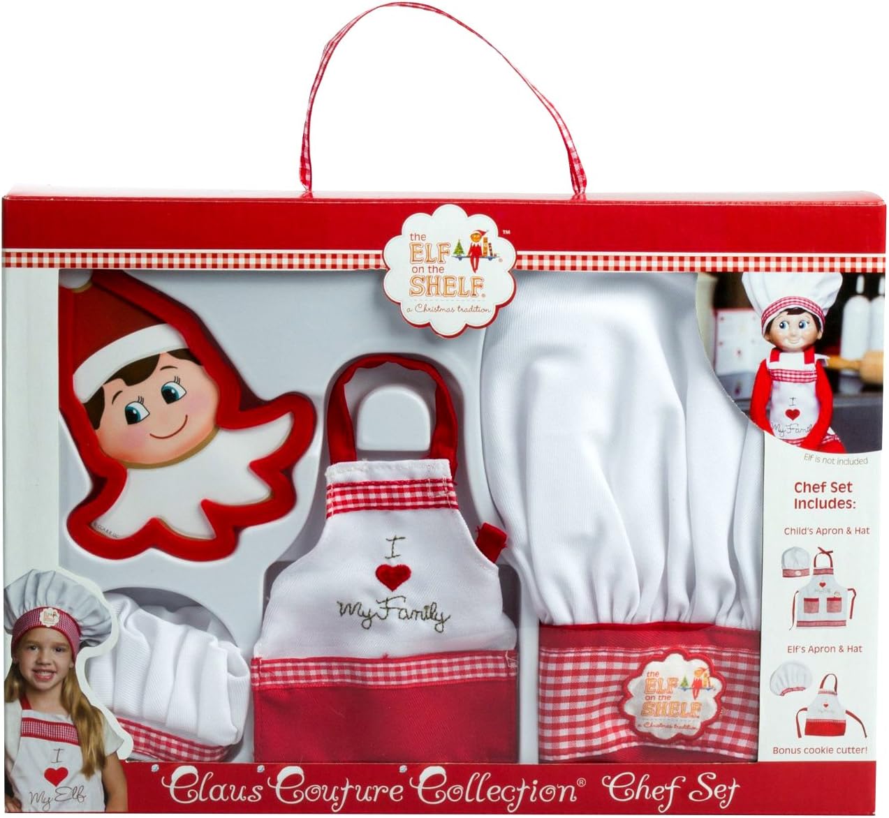 The Elf on the Shelf Claus Couture Collection Chef Apron Set