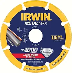IRWIN Disco para Corte de Metal MetalMax de 4.5 Pol. x 7/8 Pol. (115mm x 23mm) 1998845