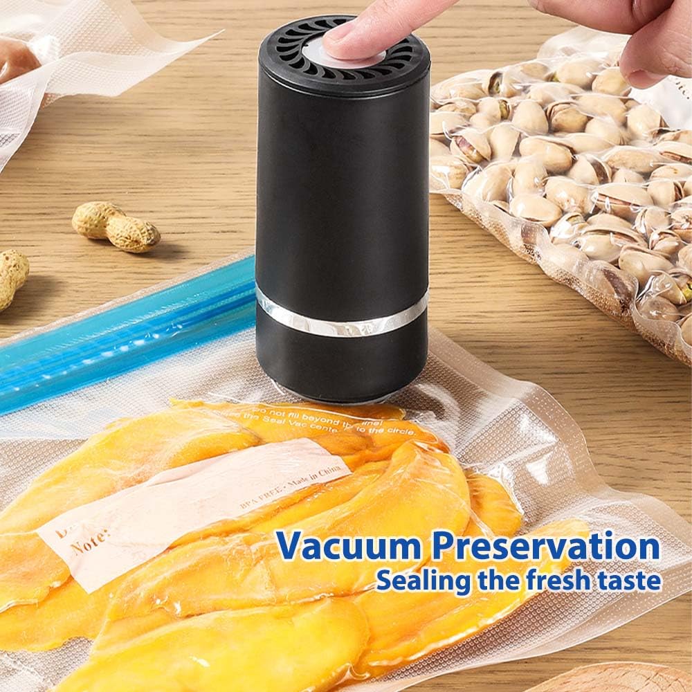 Elektrischer Vakuumierer für Einmachgläser, 3 in 1 Electric Mason Jar Vacuum Sealer Kit für Breite und Normale Öffnung, Vakumierergerät zur Aufbewahrung und Gärung von Lebensmitteln