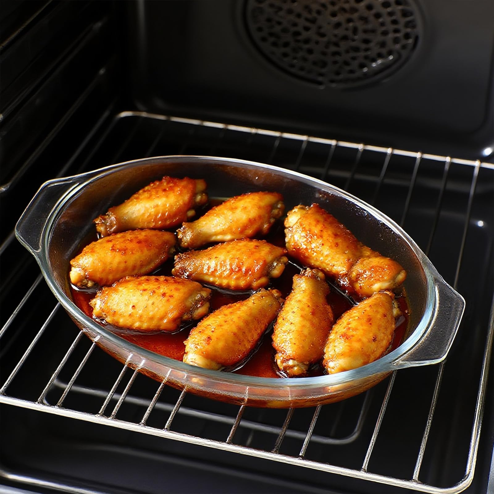 Set di 3 Pirofila da Forno - Pirofila Vetro - Teglia da forno in cristallo (0.4L, 0.7L, 0.8L)