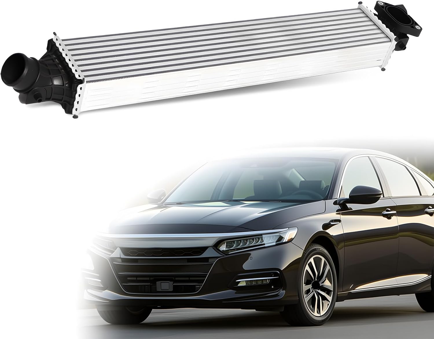 Aluminum Turbo Intercooler Compatible with Accord 2018-2022 1.5L L4 Engine Automotive Replace 19710-6A0-A01 HO3012103 Turbocharger Cooler