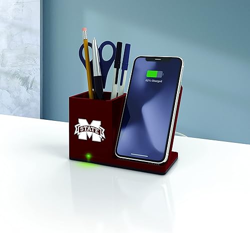 Miniatura 76 de SOAR NCAA - Soporte de carga inalámbrico unisex para teléfono celular y organizador de escritorio