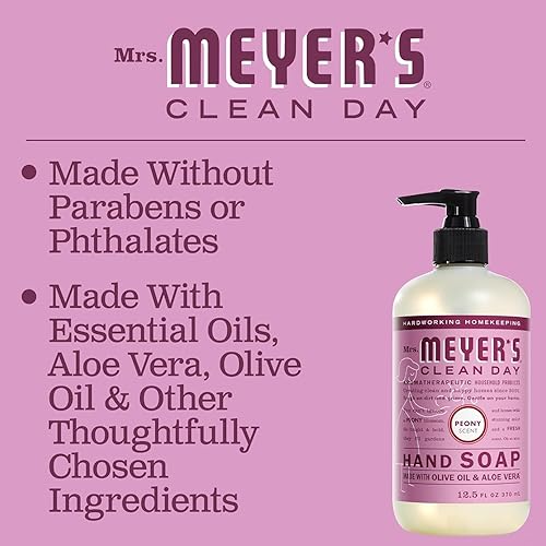 Miniatura 289 de Mrs. MEYER'S Variedad de jabón líquido para manos, 1 repuesto de bayas de ciruela, 1 jabón de manos de ciruela y bayas, 2