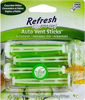 Refresh Your Car! Car Air Fresheners Vent Sticks, Odor Eliminator for Car Vent Air Freshener (Cucumber Melon, 1 Pack)
