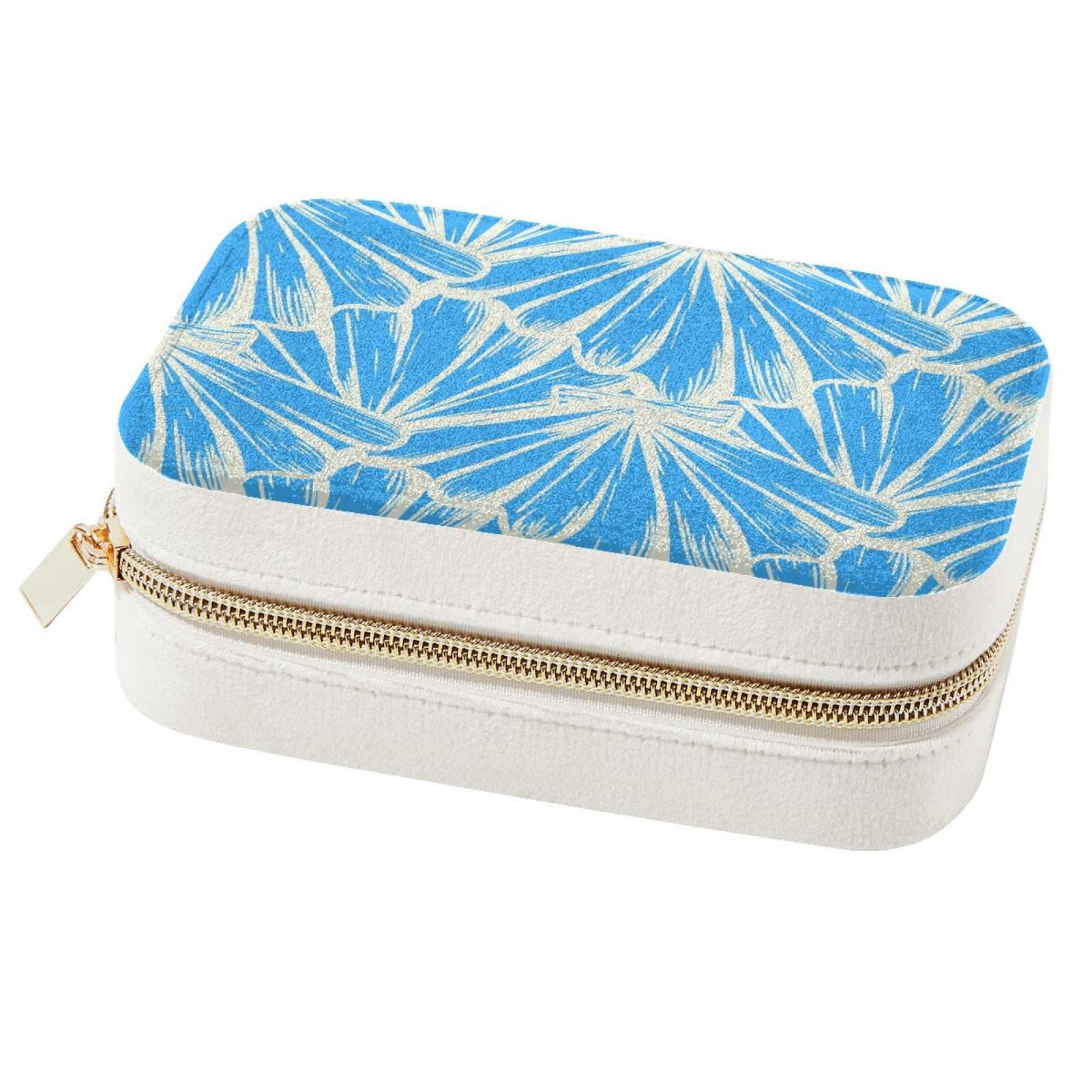Boîte à bijoux de voyage turquoise pour les vacances d'été à la plage