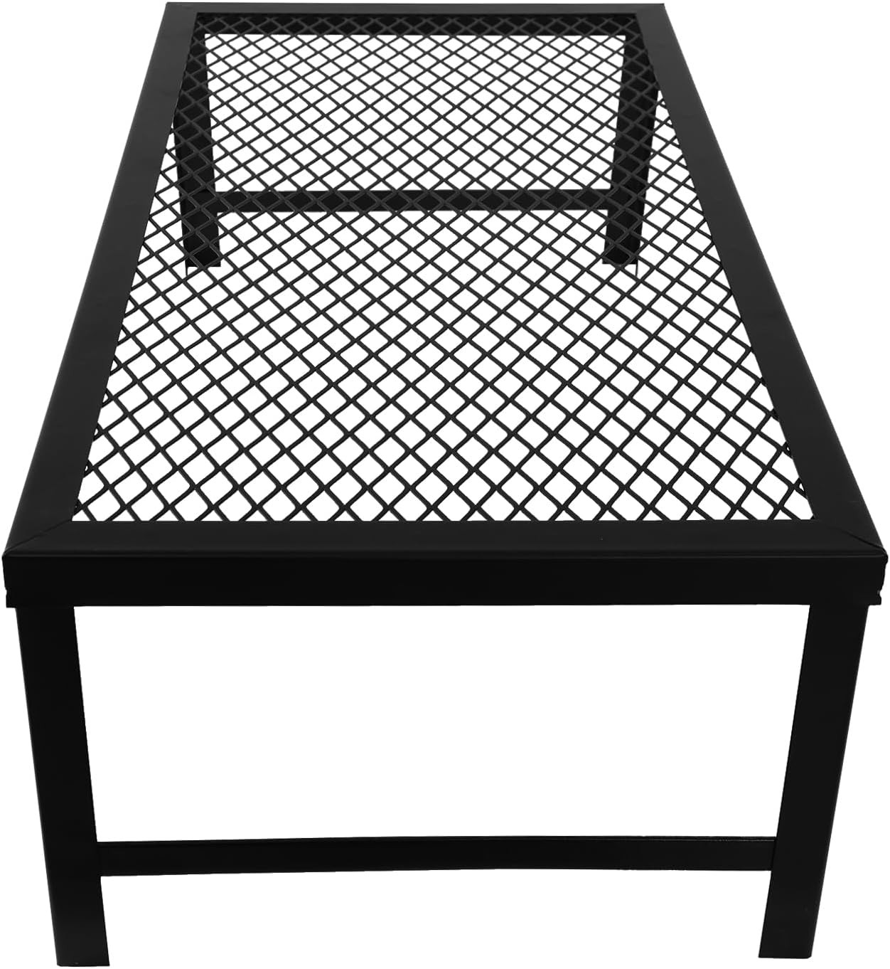 Folding Camping Grill,Heavy-Duty Portable Foldable Campfire Grill,Iron Mesh Grate,Portable Barbecue Net Table,Camp Fire Cooking Racks Suitable for Outdoor Barbecues, Picnics, Camping
