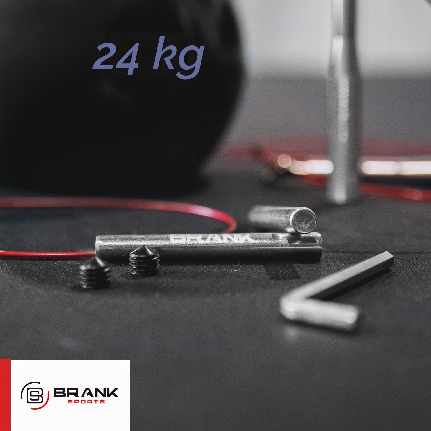 Kit di contrappeso per Corda per Saltare Brank Rope | 2 Pesi da 60g ciascuno, 2 dadi e 1 Chiave a brugola Forniti