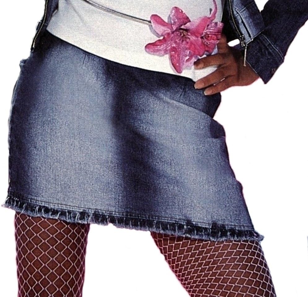 Damen Jeansrock Mit Taschen - Minirock Hohe Taille A-Linie Sommerrock