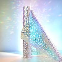 Vista 10 de Película de Privacidad para Ventana Oscura de Windimiley, Película de Vidrio Manchado para Control de Calor UV, Película Decorativa Arco Iris