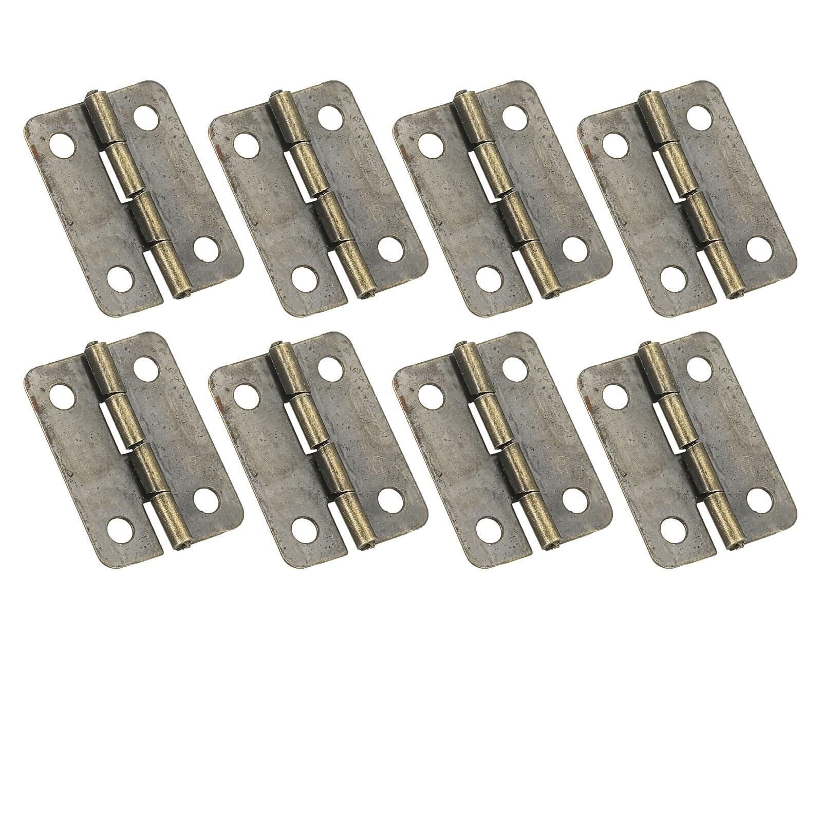 Brass Pivot Drawer Hinge 500PCS Mini Butt Hinges 0.709x0.630 Inch