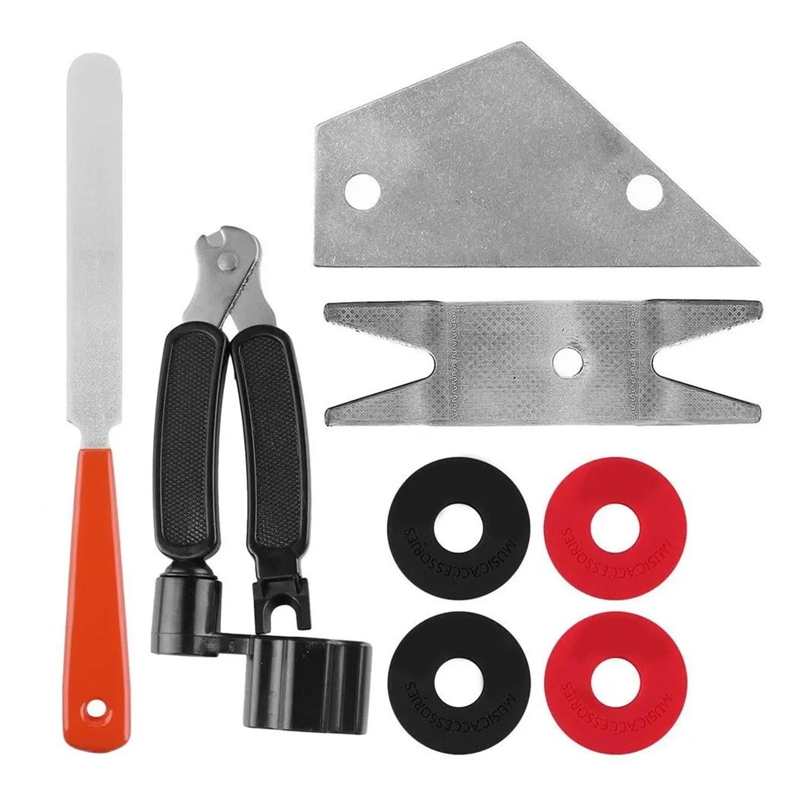 Kit De Reparación De Guitarra De 20 Piezas, Regla De Archivo Enrolladora