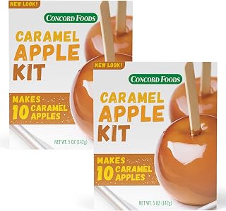 Concord Foods Caramel Apple Kit with 10 Sticks, 5oz (Pack of 2)