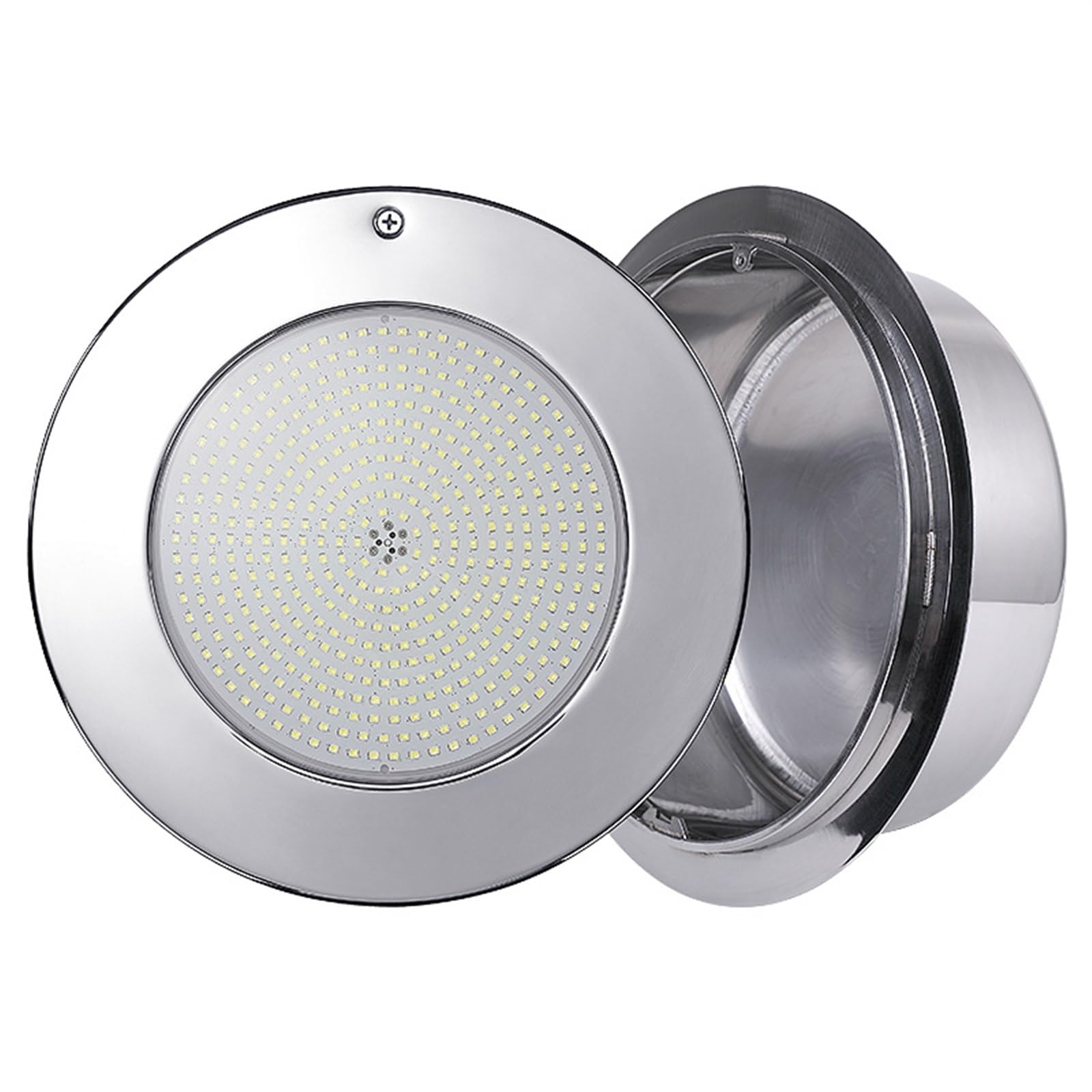 Oświetlenie basenowe, Wbudowana lampa ścienna RGB Synchroniczne oświetlenie basenowe Podwodne światło IP68 Wodoodporny reflektor ze stali nierdzewnej 316(Yellow,45W)